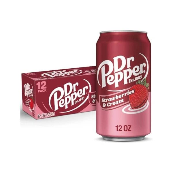 DR PEPPER STRAWBERRY & CREAM (12x355ML)