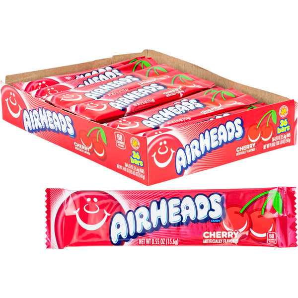 AIRHEADS CHERRY SINGLE (36X15G)