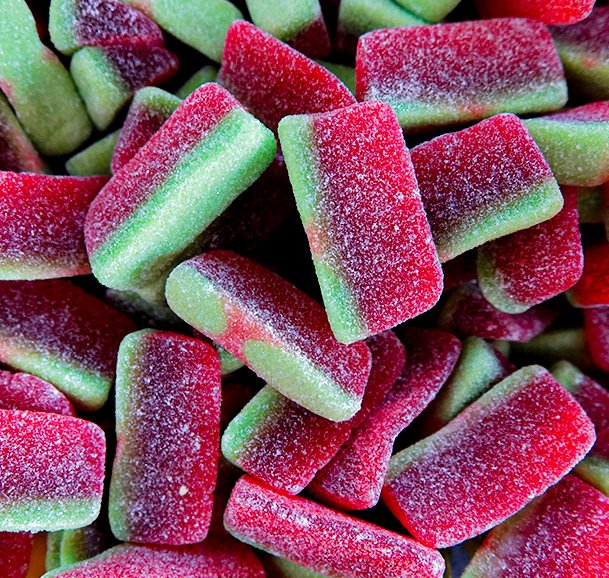 MEGA SOUR WATERMELON SLICES 1KG